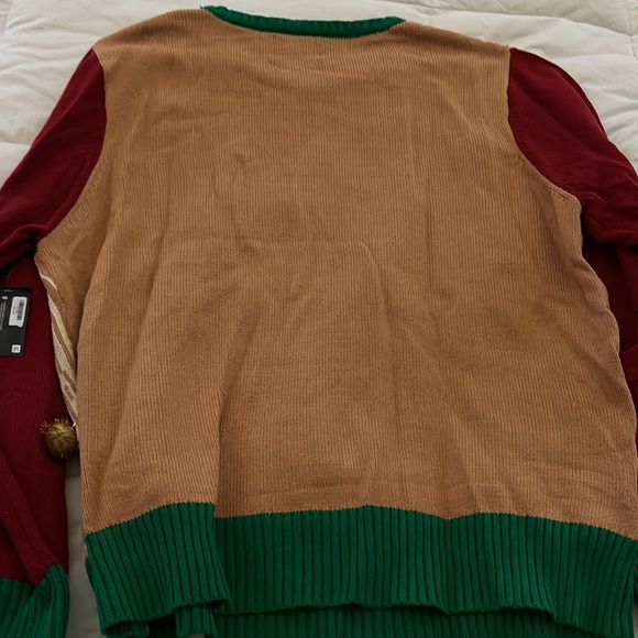 LIGHTS UP TALKS A Christmas Story Leg Lamp Ugly Christmas Sweater NWT - Picture 10 of 15